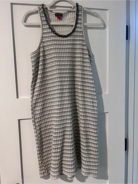 Vince Camuto Black & White Racerback Dress